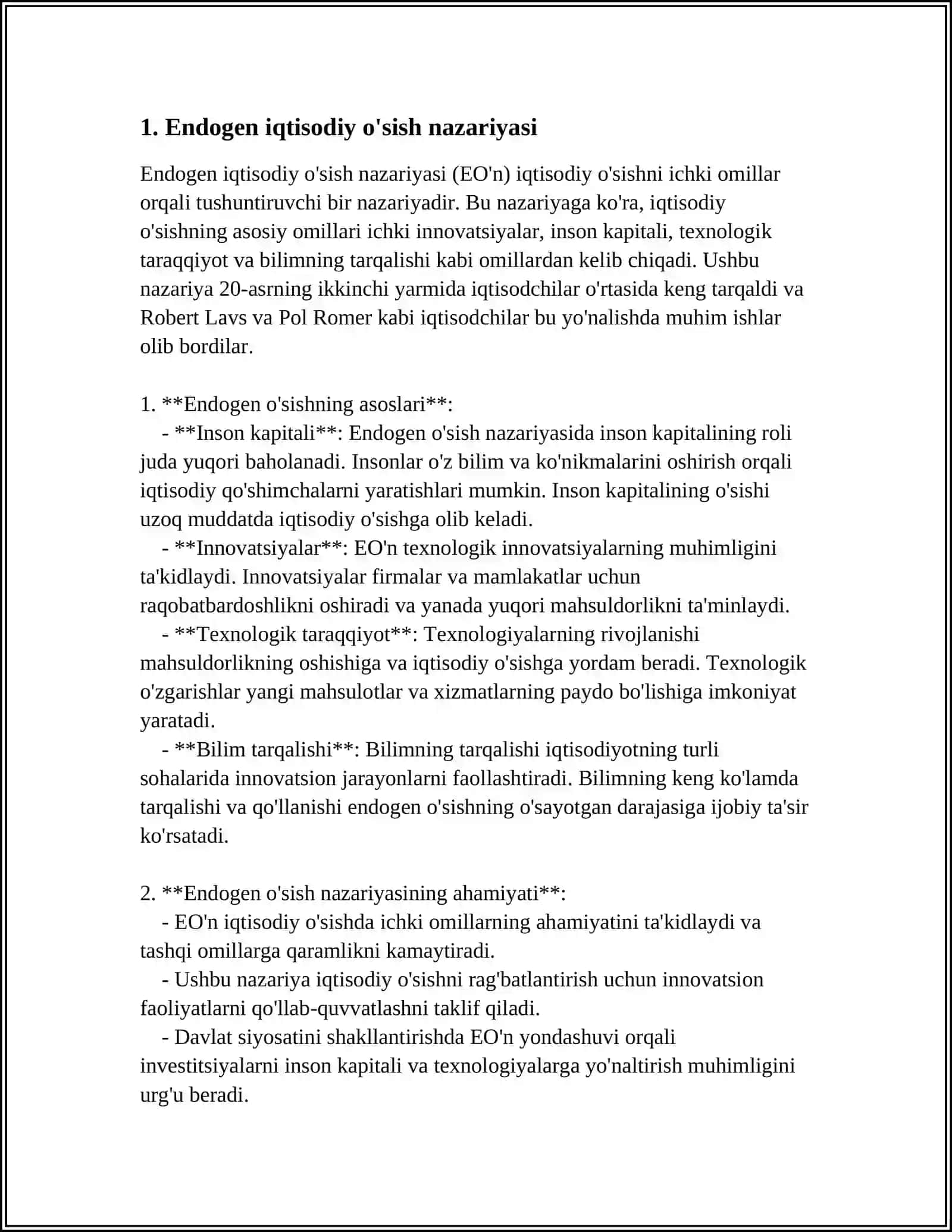 ENDOGEN IQTISODIY O'SISH MODELLARI 4