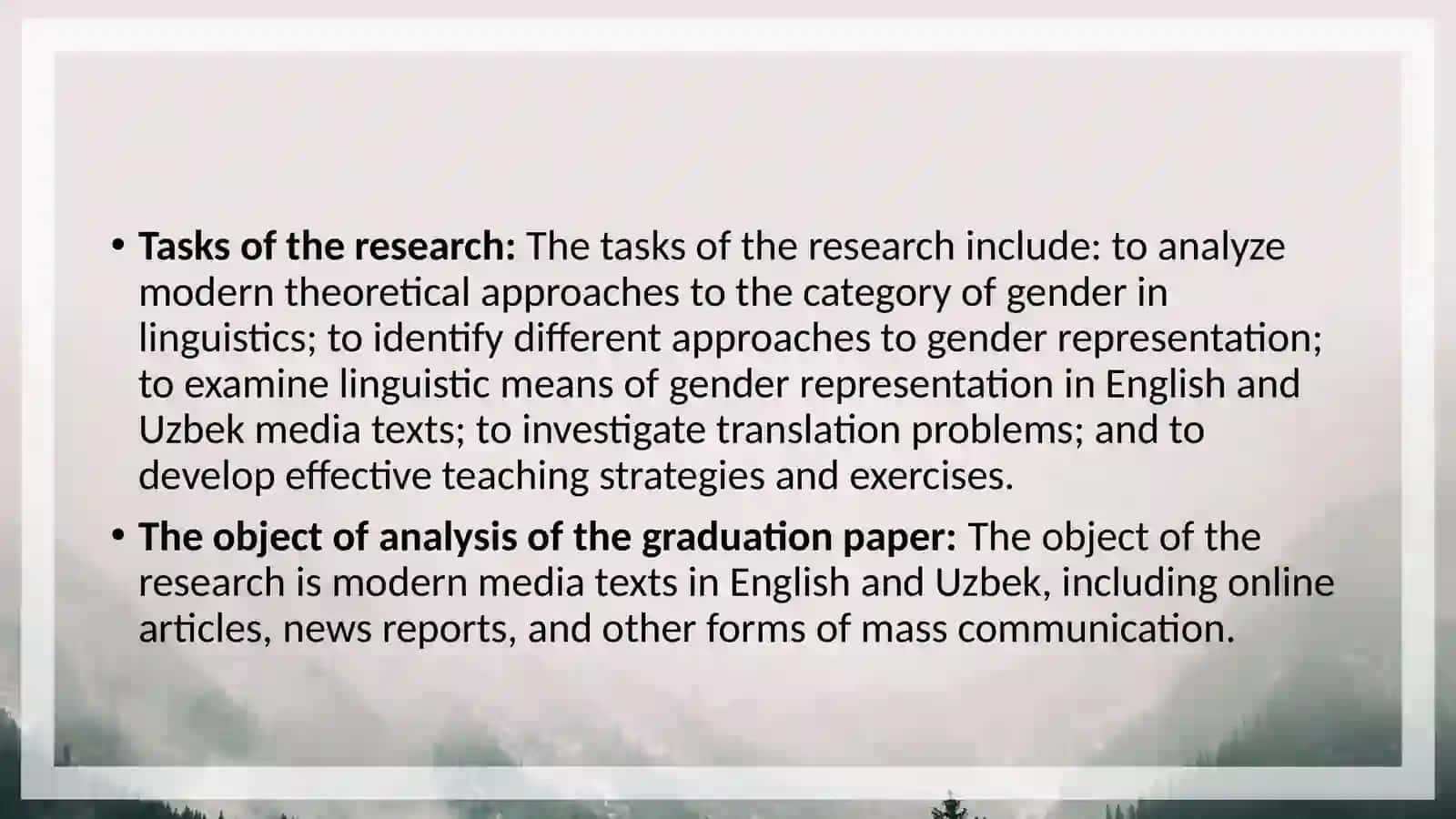 COMPARATIVE STUDY OF MEANS OF REPRESENTATION OF GENDER IN MODERN MEDIA TEXTS (ENGLISH AND UZBEK) 4