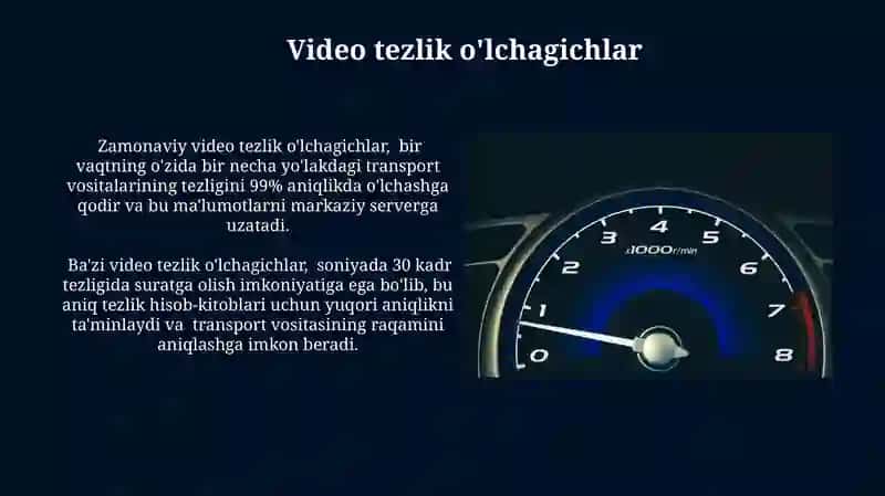 Lazer tezlik o'lchagichlar 4