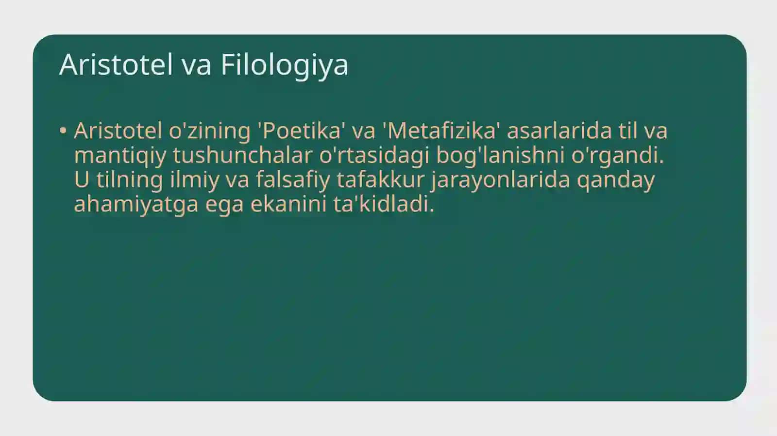 Tilshunoslik fanining tarixi. Qadimgi Yunoniston va Rimda haqida maʼlumot 4