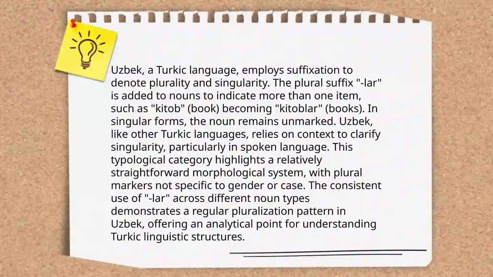 The Typological category of number (plurality and singularity) in English and Uzbek 4
