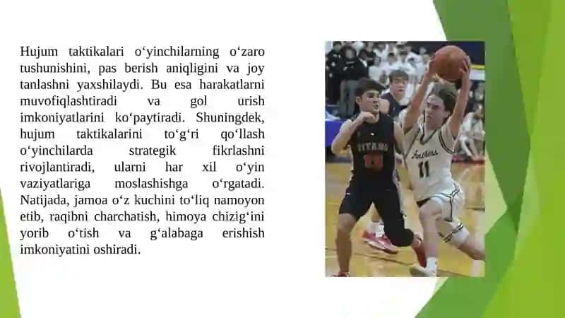 Basketbol hujum taktikasi 4