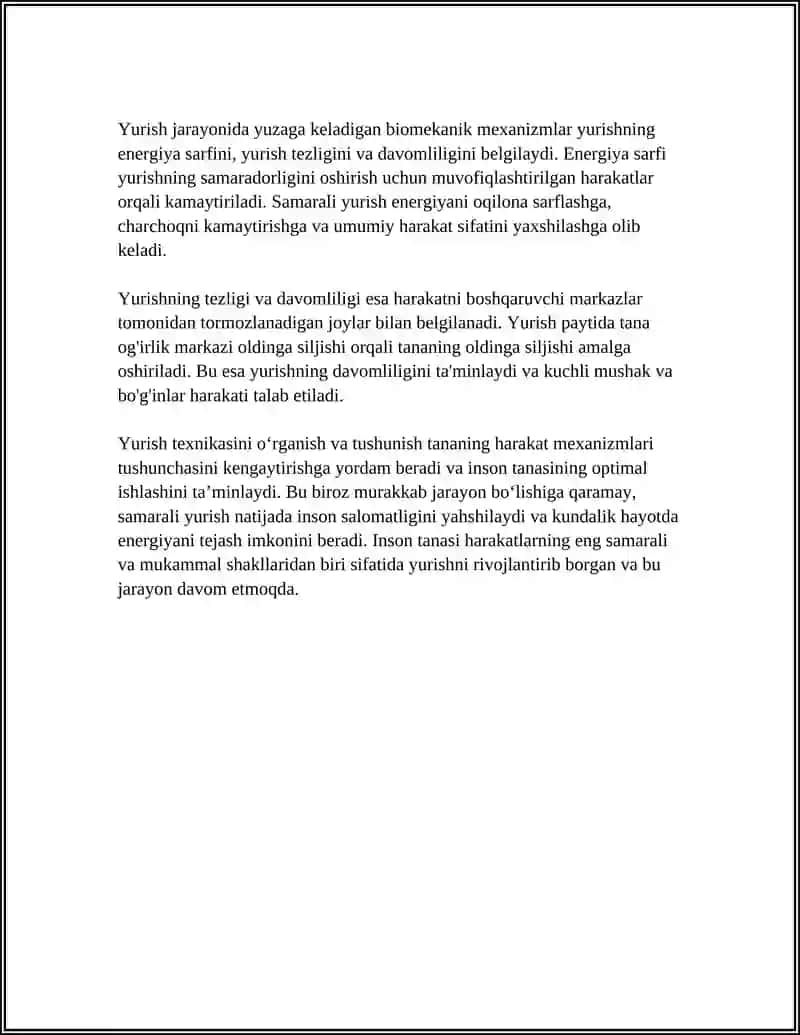 Tags (comma-separated): biomekanika, yurish texnikasi, biomechanics, movement, human anatomy 4