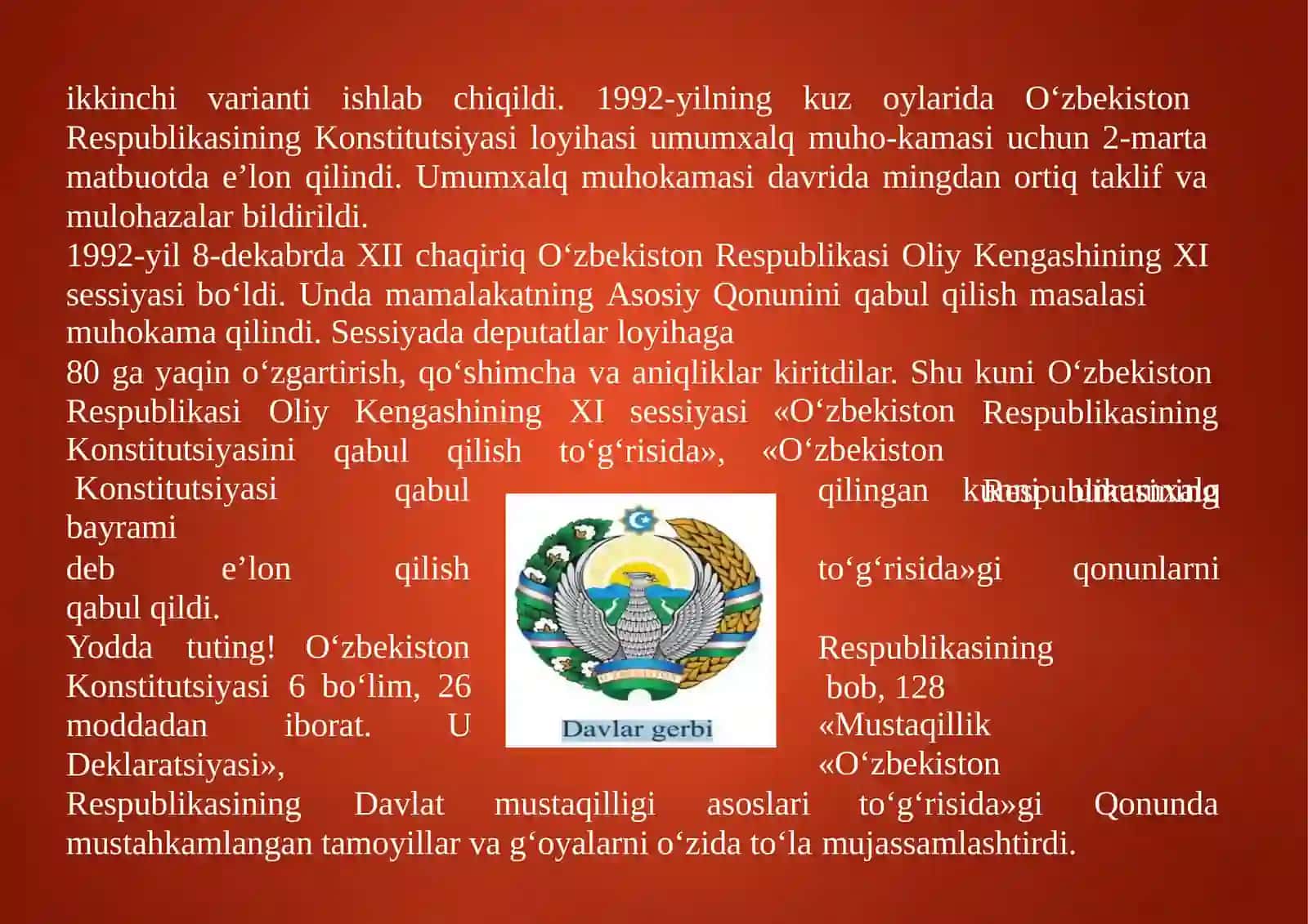 O‘zbekiston Respublikasi Mustaqilligi 4