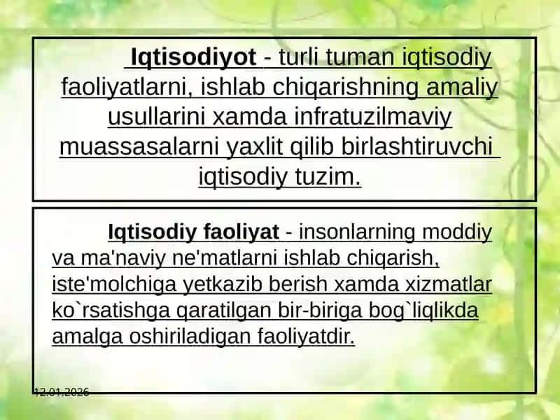 IQTISODIYOT NAZARIYASI 4