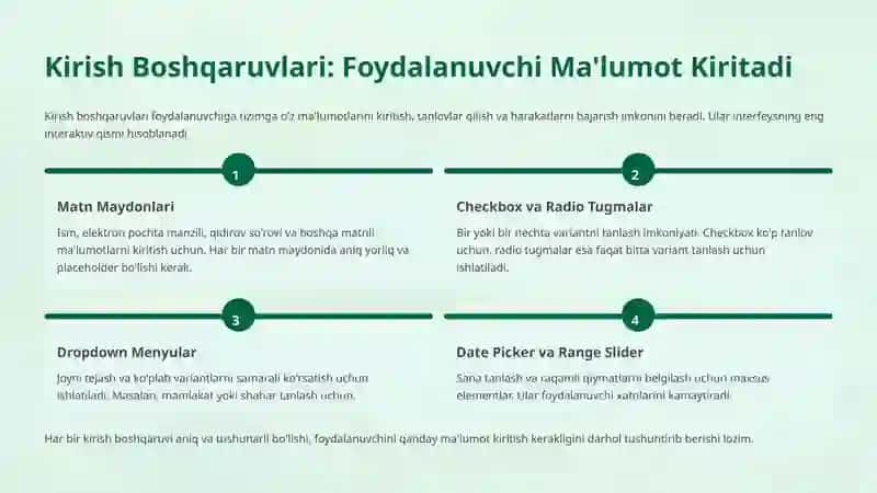 Foydalanuvchi Interfeysi Dizaynidagi Boshqaruv Elementlari 4