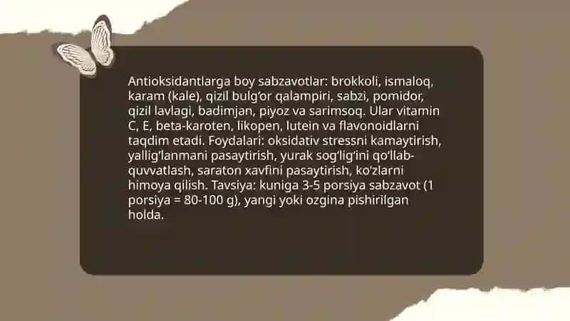 Shifobaxsh-profilaktik oziq-ovqat mahsulotlar turlari 4