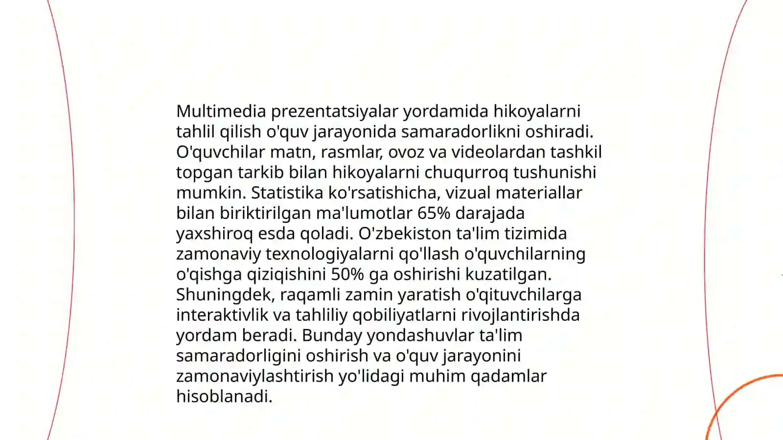 4-sinf ona tili darsligi mavzularini yangi innovatsion texnologiyalarni qoʻllagan holda metodlar ishlab chiqish 4