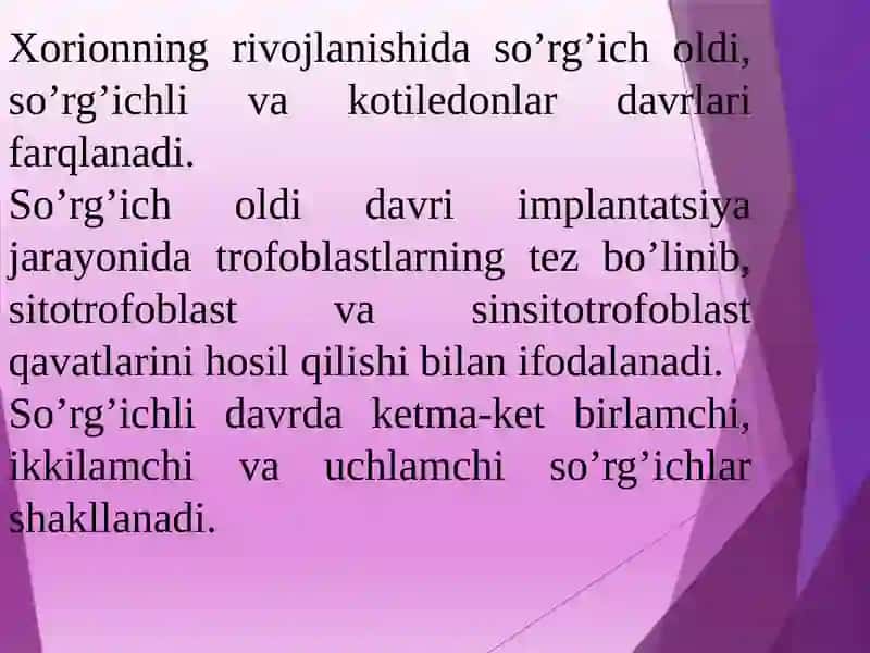 Yo’ldoshning rivojlanishi 4