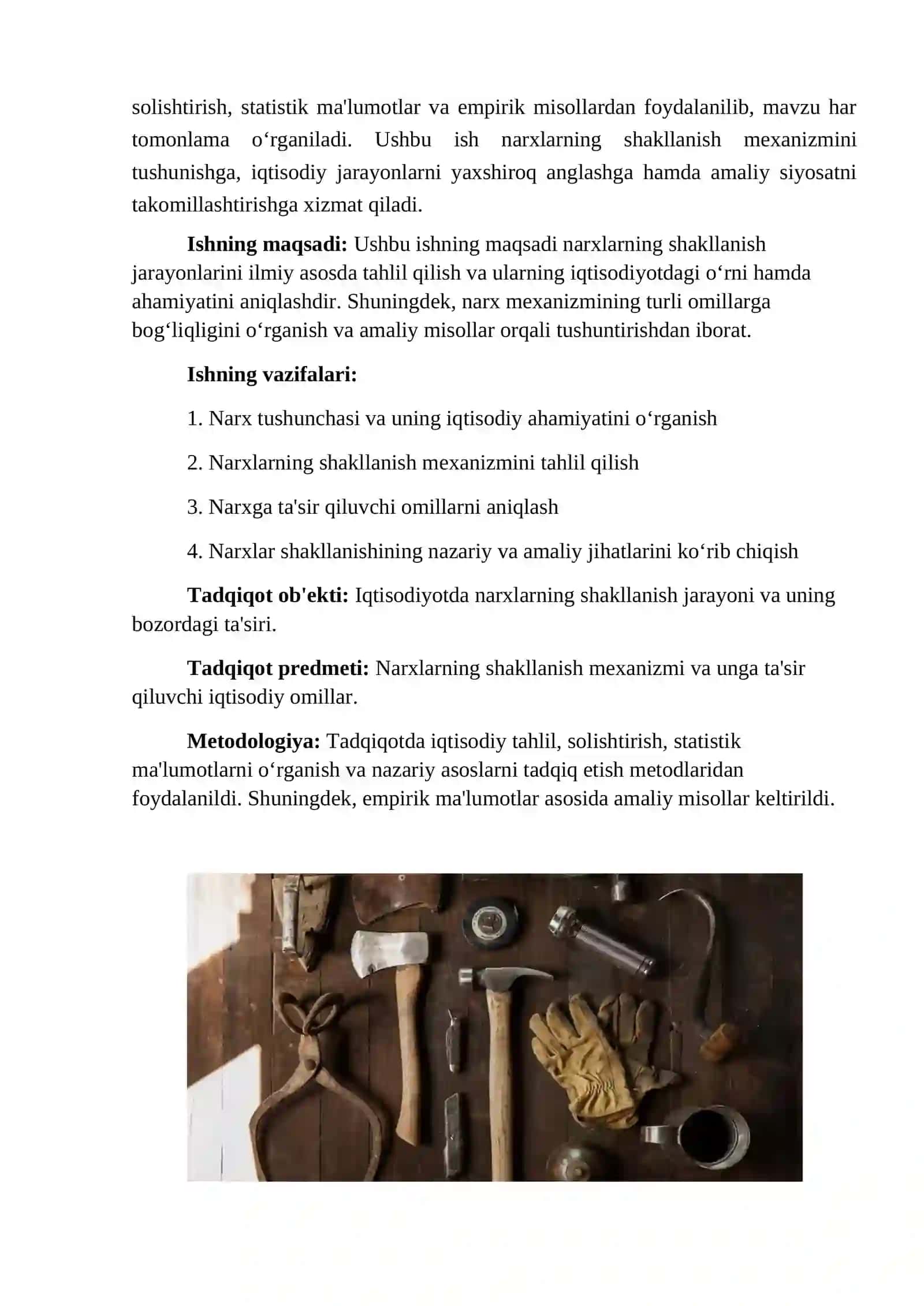 Narxlarning shakllanishi 4