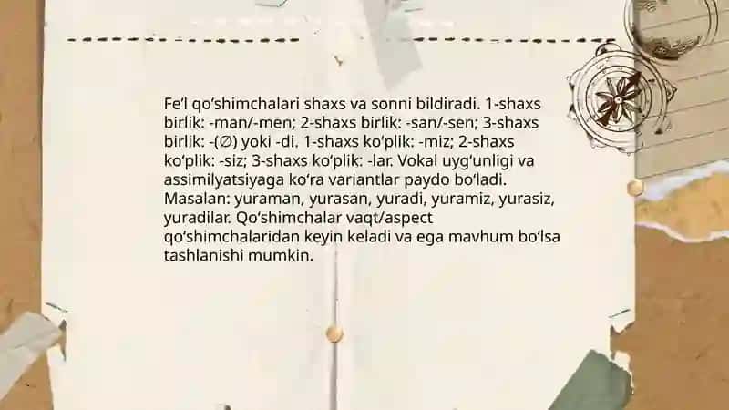 Gramatik ma'noni ifodalovchi vositalar 4