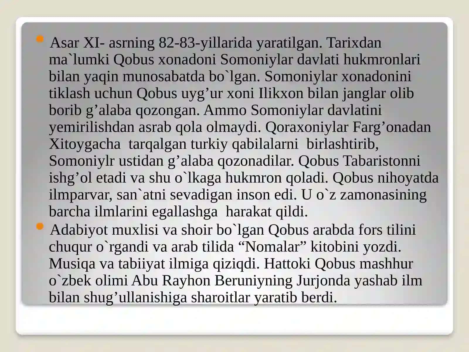 KAYKOVUS ASARLARIDA NOTIQLIK SAN`ATI MASALALARI 4