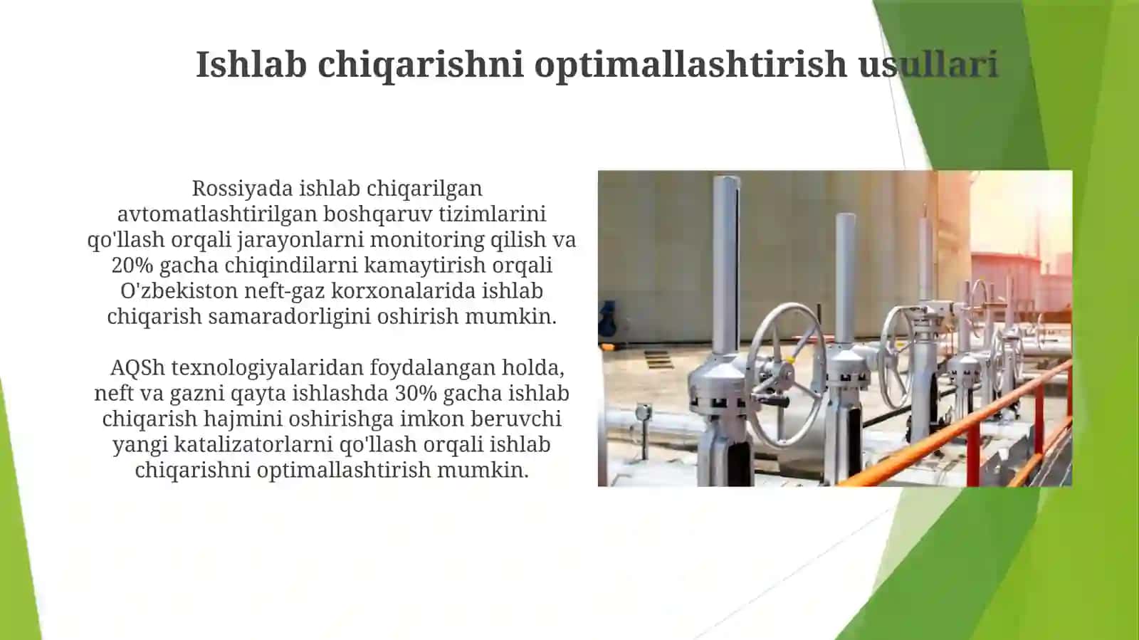 Neft va gazni qayta ishlashda qo'llaniladigan asbob-uskunalar 4