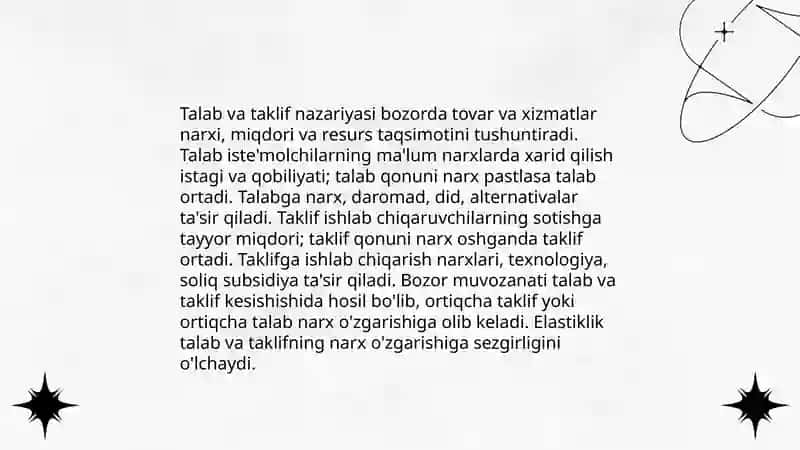 Bozor iqtisodiyoti nazariyasi 4