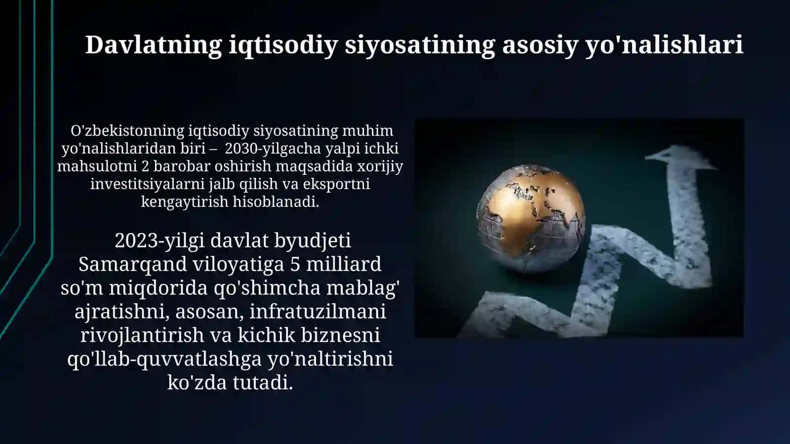 Davlatning iqtisodiy siyosatining asosiy yo'nalishlari 4