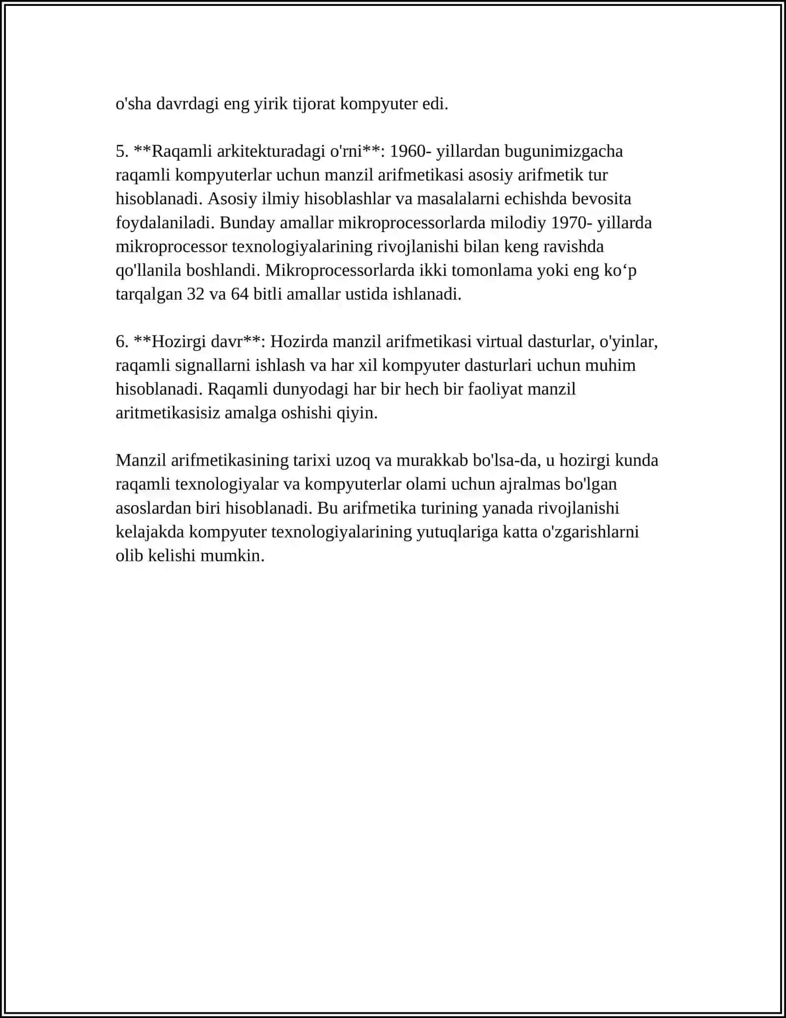 MANZIL ARIFMETIKASI NIMA? 4