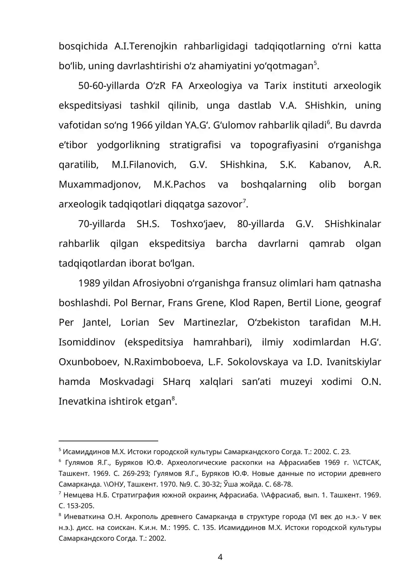 MUSTAQILLIK YILLARIDA AFROSIYOB SHAHAR XAROBASINING O‘RGANILISHI 4