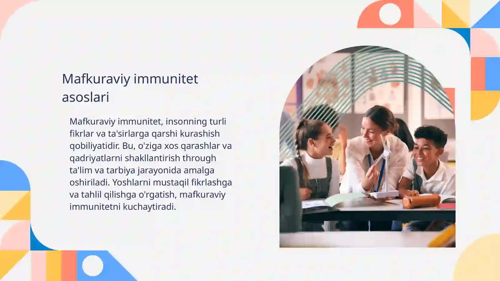 Ta'lim tarbiya orqali yoshlarda mafkuraviy immunitetni shakllantirish 4