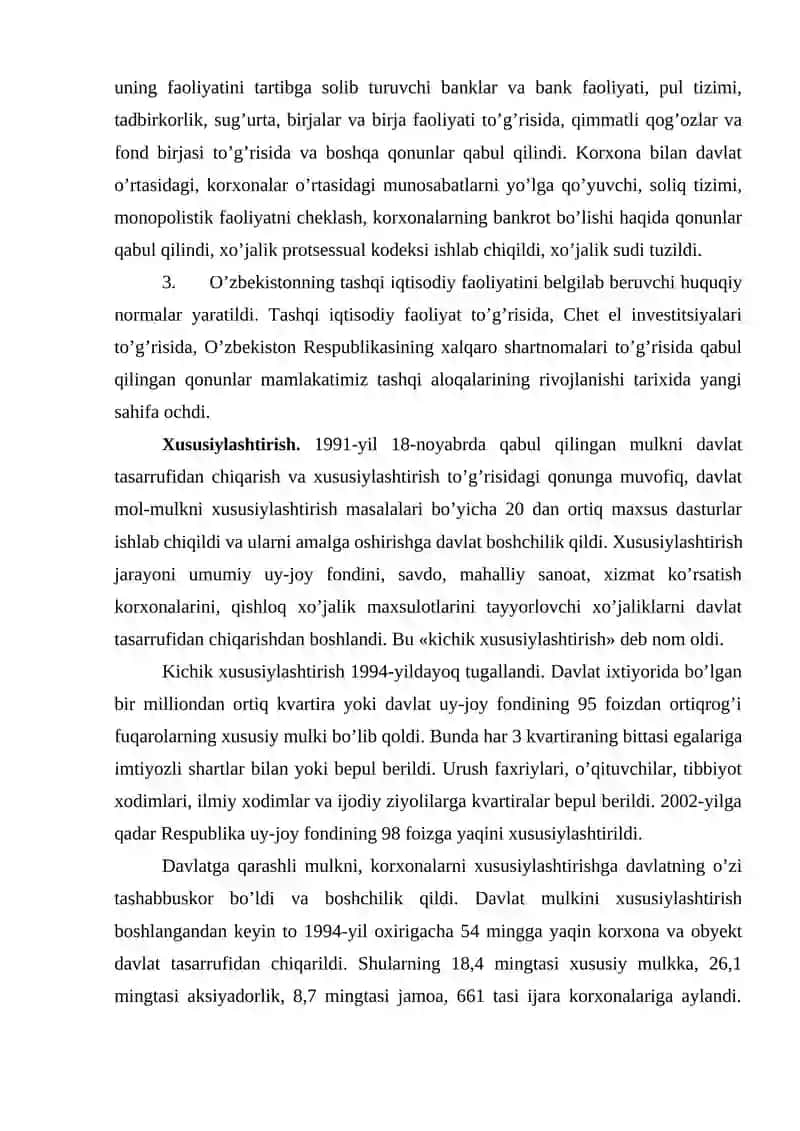 Mustaqillik yillarida O’zbekistonning iqtisodiy, ma’naviy-madaniy taraqqiyoti 4