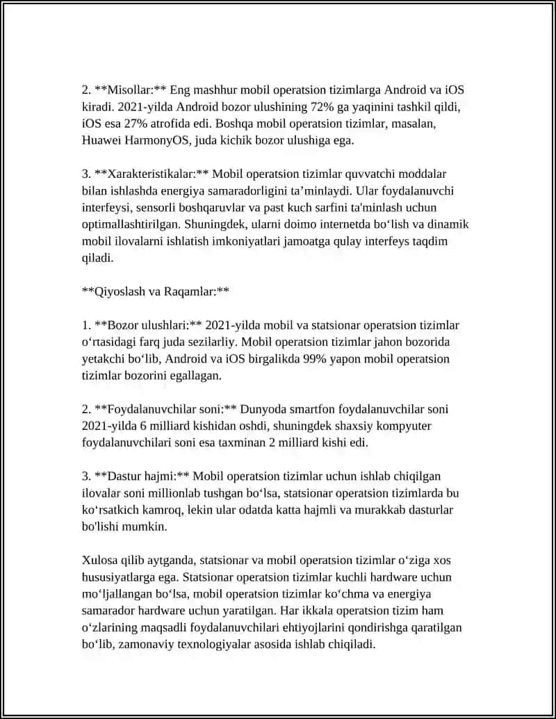 STATSIONAR VA MOBIL OPERATSION TIZIM TURLARI 4
