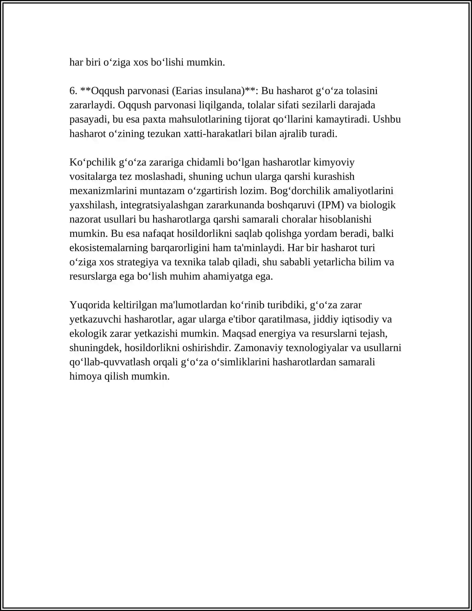 G‘O‘ZAGA ZARAR YETKAZUVCHI HASHAROTLAR 4