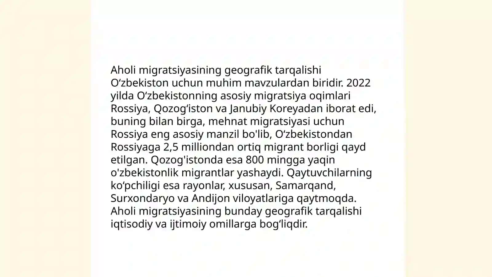 Aholi migratsiyasining absolyut va nisbiy ko’rsatkichlari 4