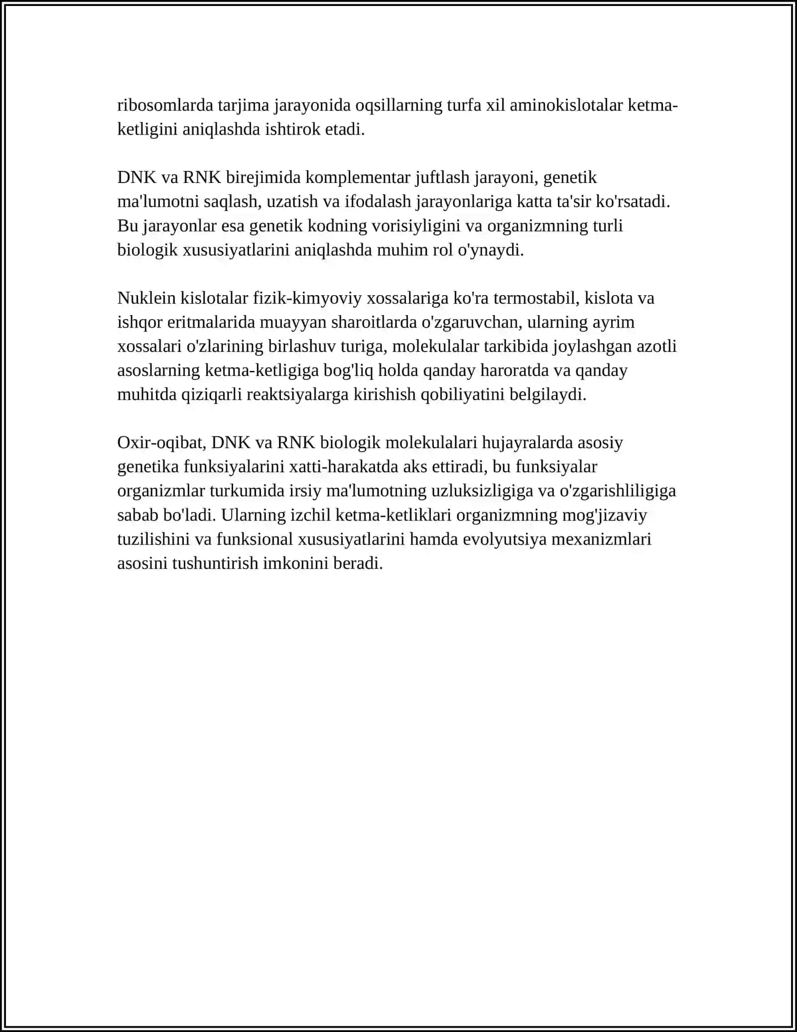 NUKLEIN KISLATALAR 4