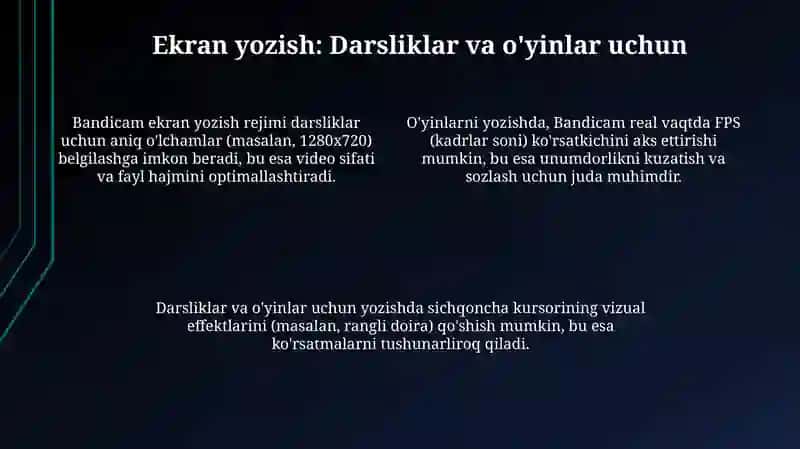 Bandicam dasturi 4