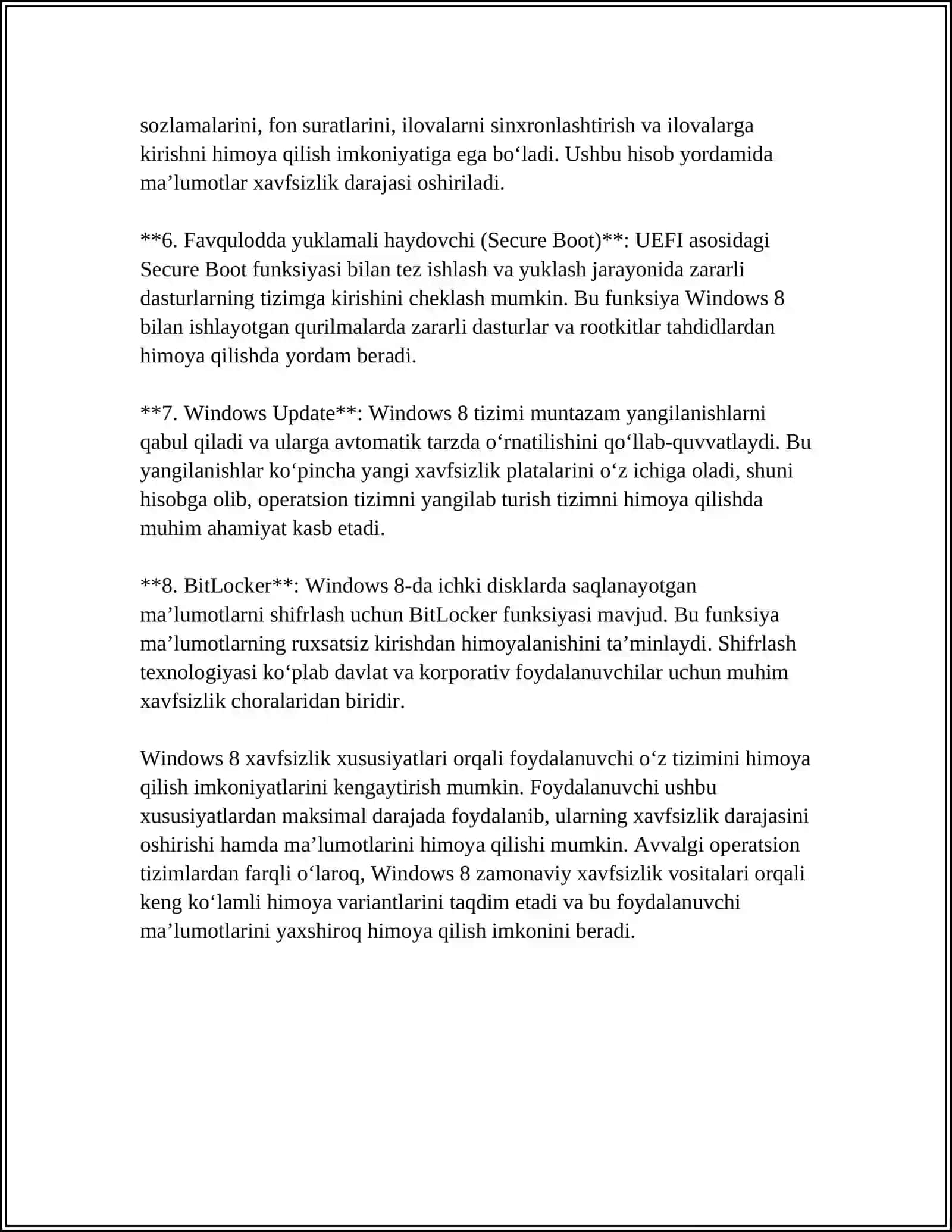 WINDOWS 8 XAVSIZLIK QOIDALARI HAQIDA 4