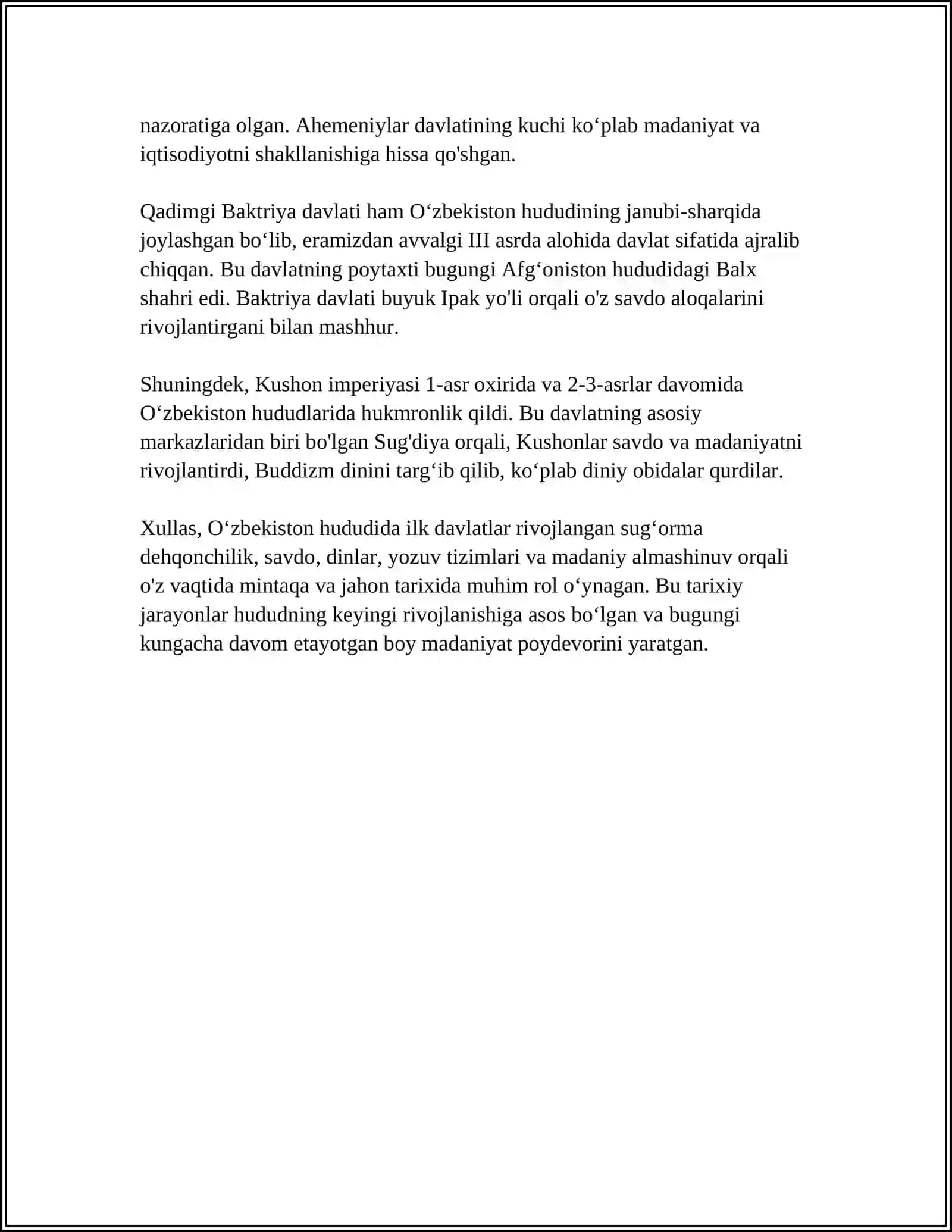 ÕZBEK DAVLATCHILIGINING TARIXIY BOSQICHLARI 4