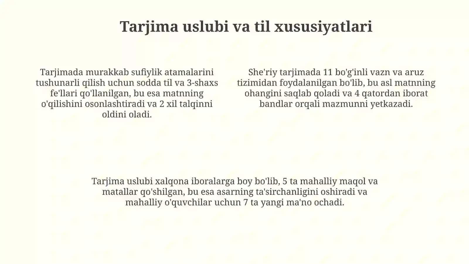 "Volidiya" she'riy tarjimasida tariqatodobihaqida 4