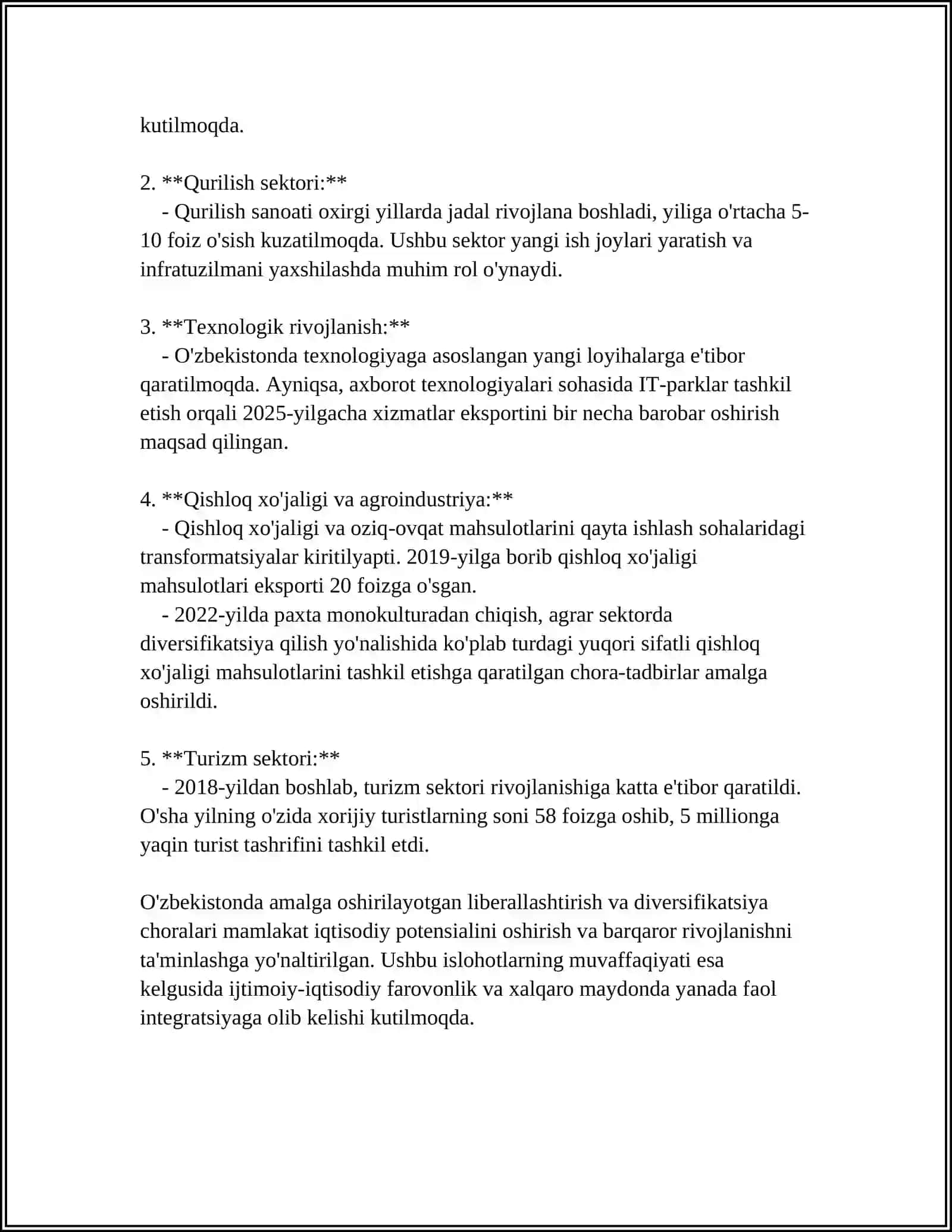 OʻZBEKISTONDA AMALGA OSHIRILAYOTGAN ISLOHOTLARNING YANGI BOSQICHLARI 4
