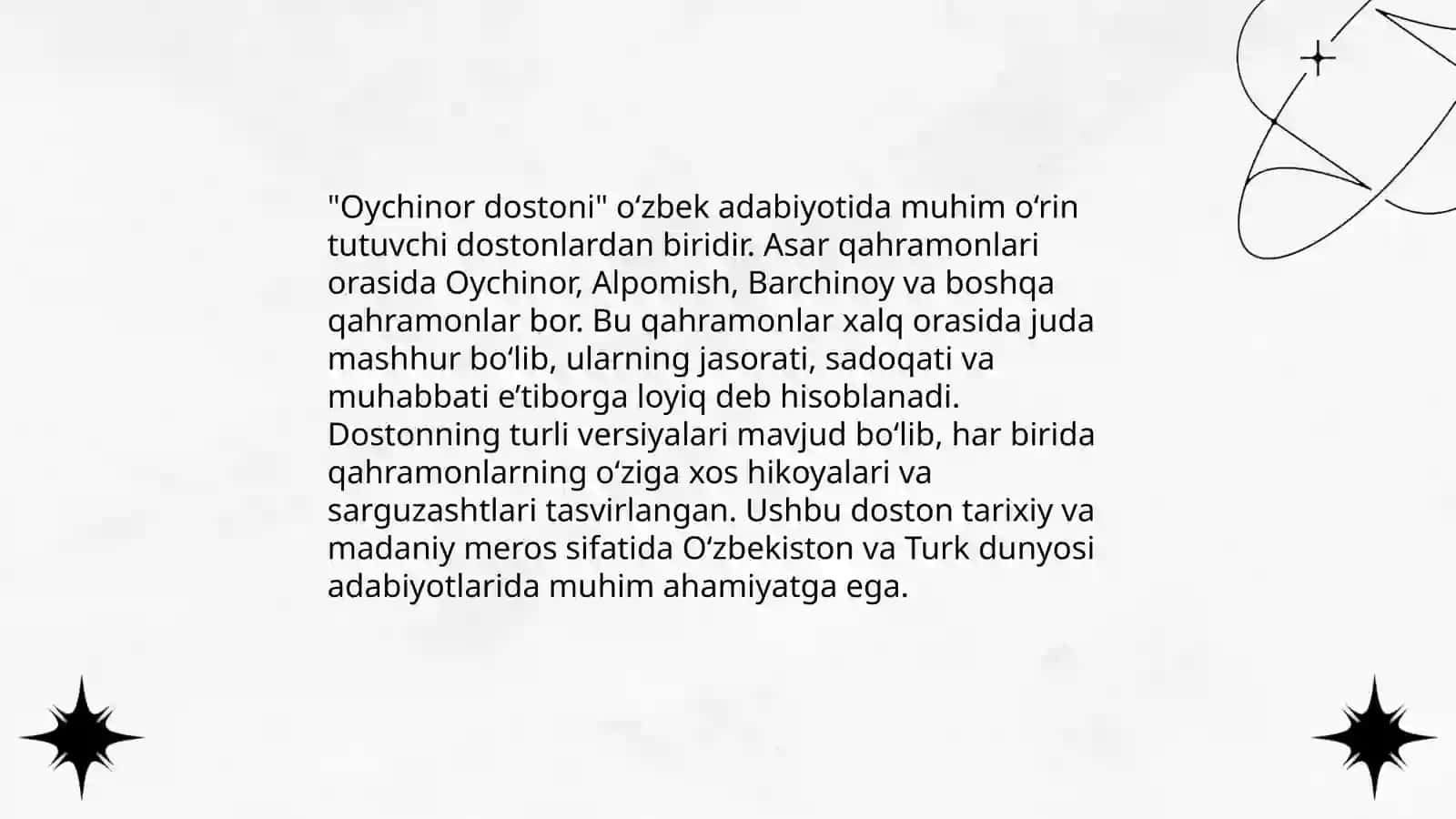 Oychinor dostoni haqida 4