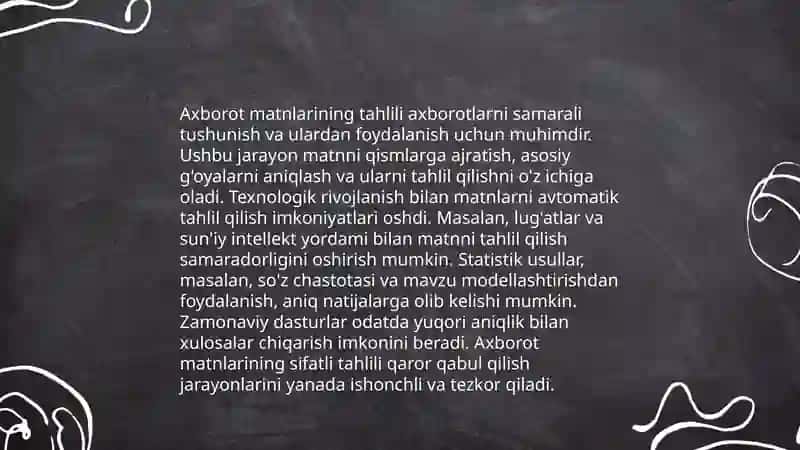 Axborot matnlar bilan ishlash va media madaniyat 4