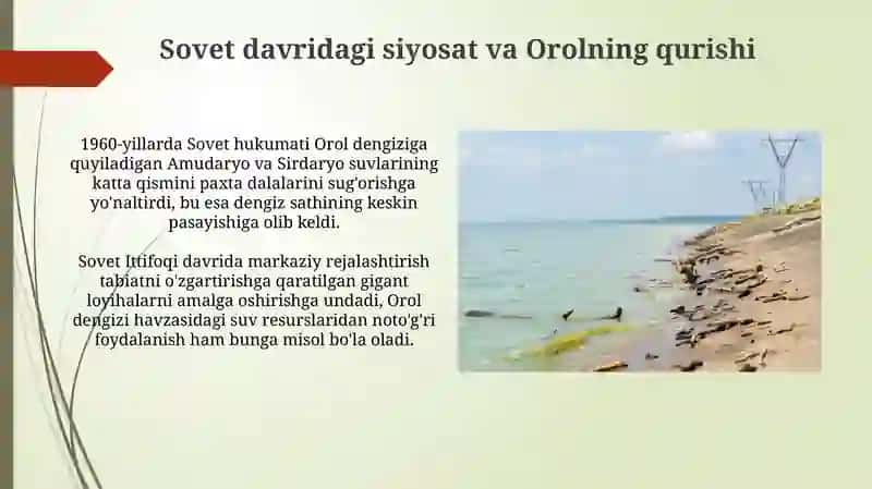 Orolfojiasekologik holatni yaxshilash boʻyicha davlat siyosati 4