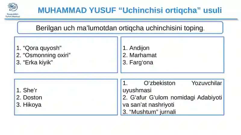 Muhammad Yusufning adabiyot darsliklari 4