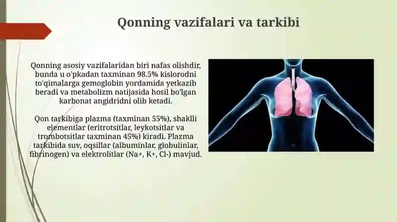 Fizialogiya faniga kirish qon aylanish tizimining fizialogik asoslari 4