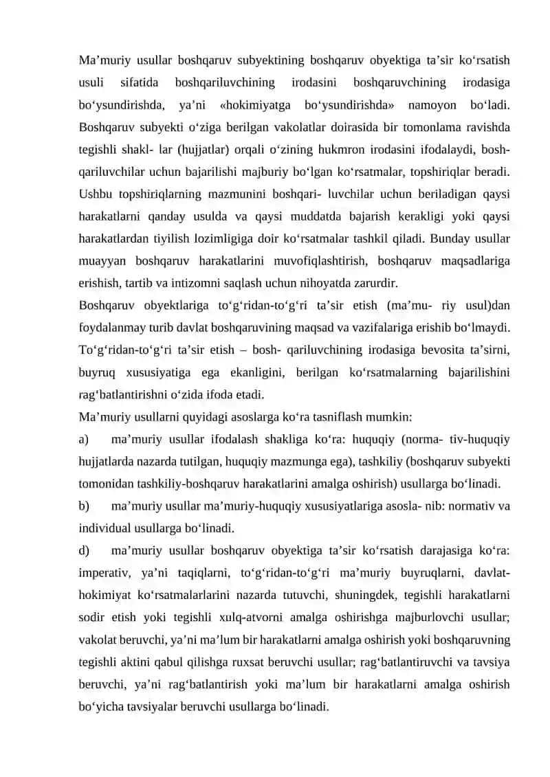 Davlat boshqaruvida ma'muriy majburlash va uning xususiyatlari 4