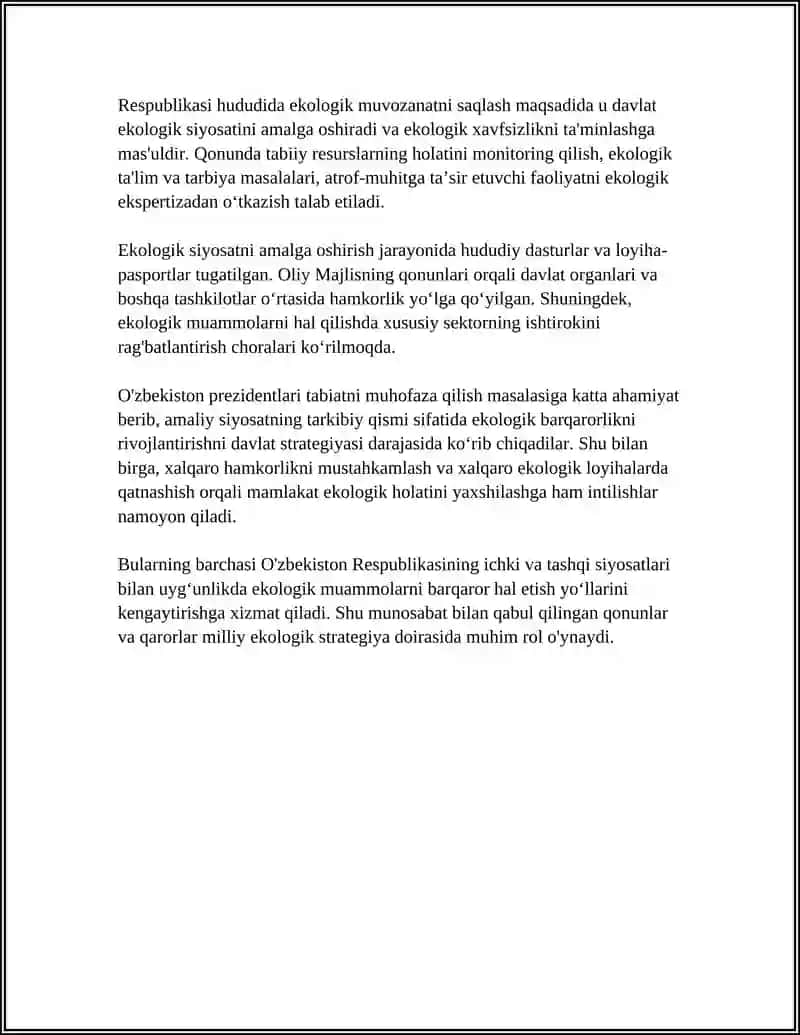 Tabiatni muhofaza qilish sohasidagi huquqiy asoslari 4