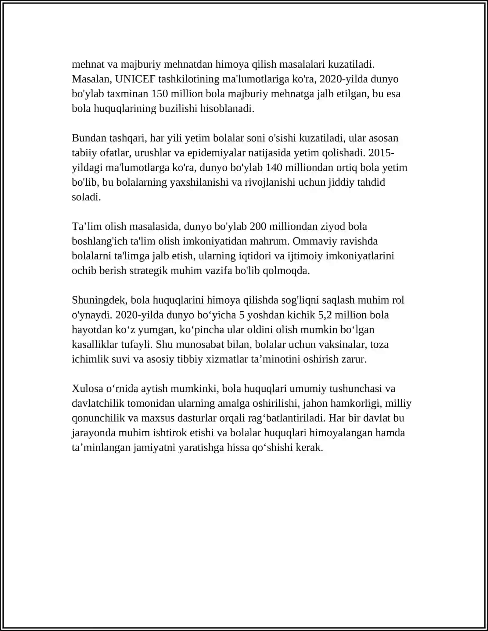 OILA BOLALAR VA YOSHLARGA TEGISHLI HUQUQLAR 4
