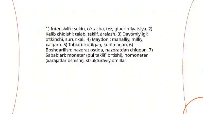 Inflyatsiya mohiyati va turlari 4