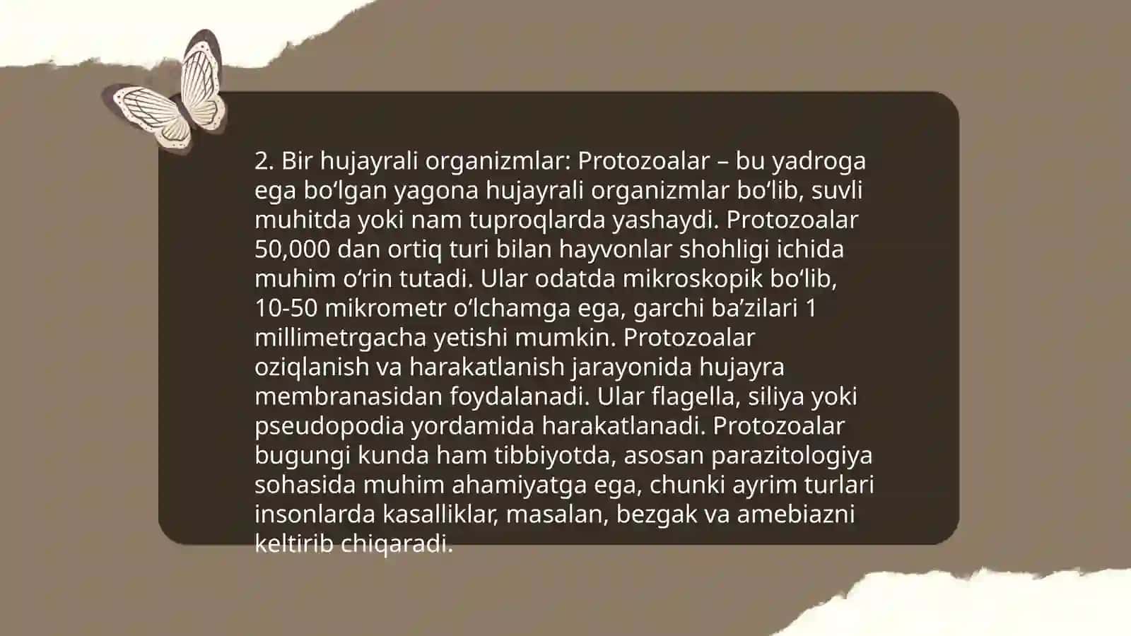 Indikator turlar va ularni suvni biologik tahlil qilish hamda suvni tozalashdagi ahamiyati 4