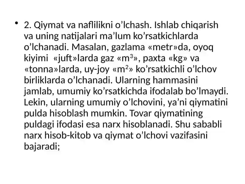 Narx va uning shakllanish mexanizmi 4