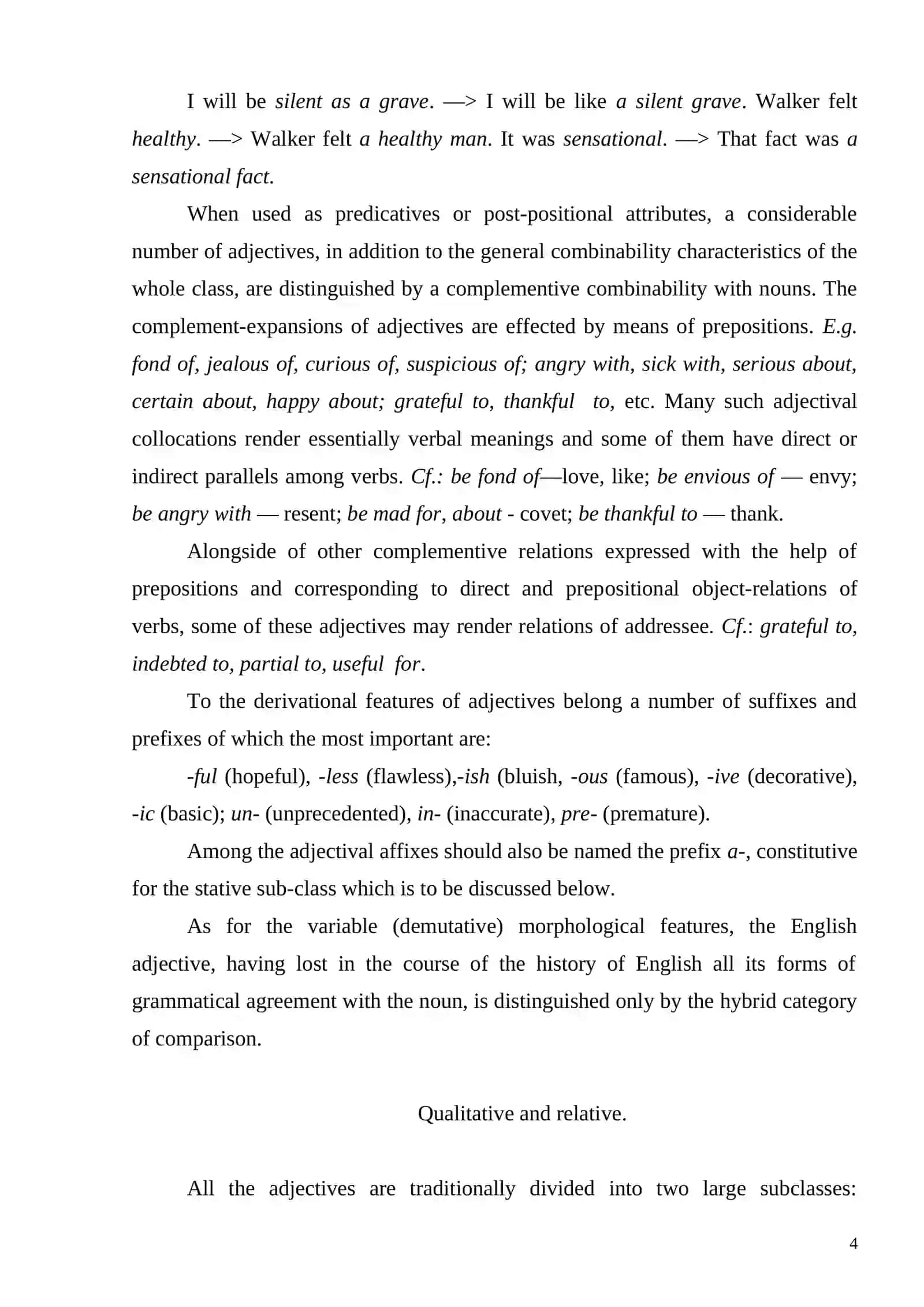 Degrees of comparison of adjective 4