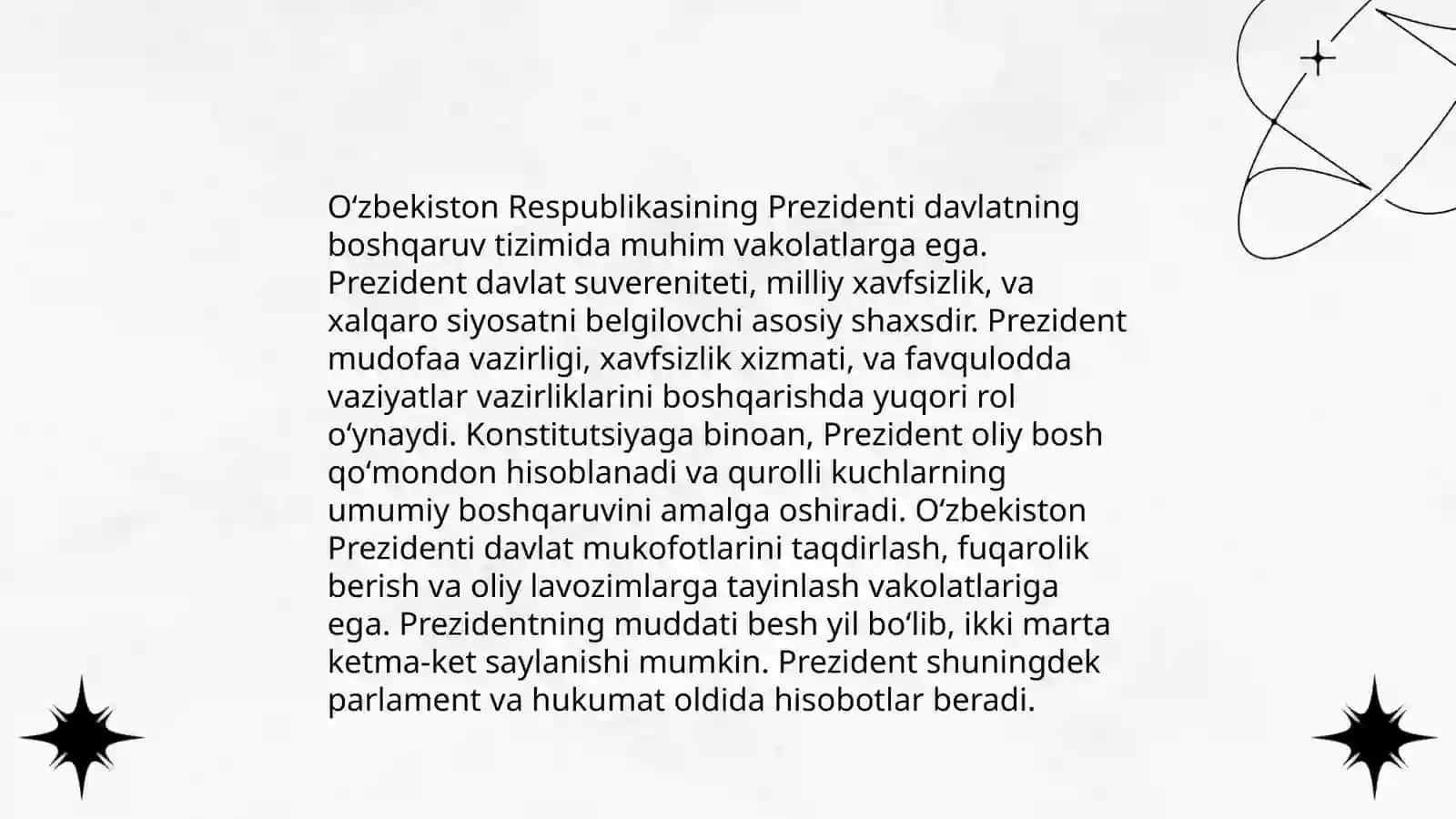 Prezidentning konstitutsiyaviy maqomi 4
