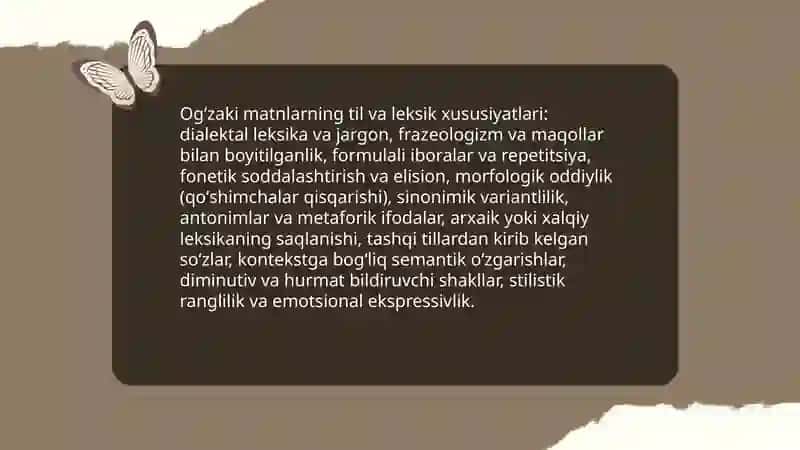 Xalq og'zaki ijodining tushunchasi va tarixiy rivojlanishi 4