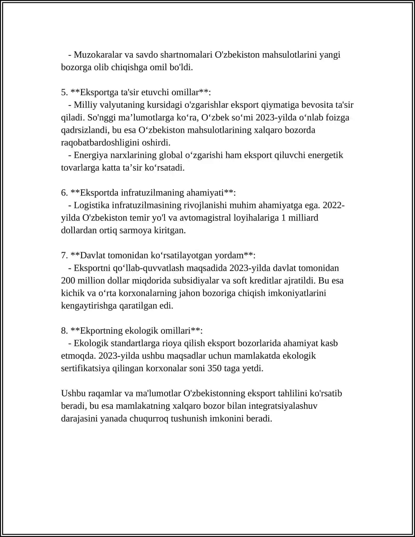 TASHQI IQTISODIY FAOLIYAT STATISTIKASI 4