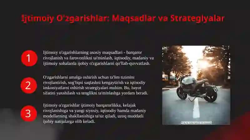 Ijtimoiy O'zgarishlar 4