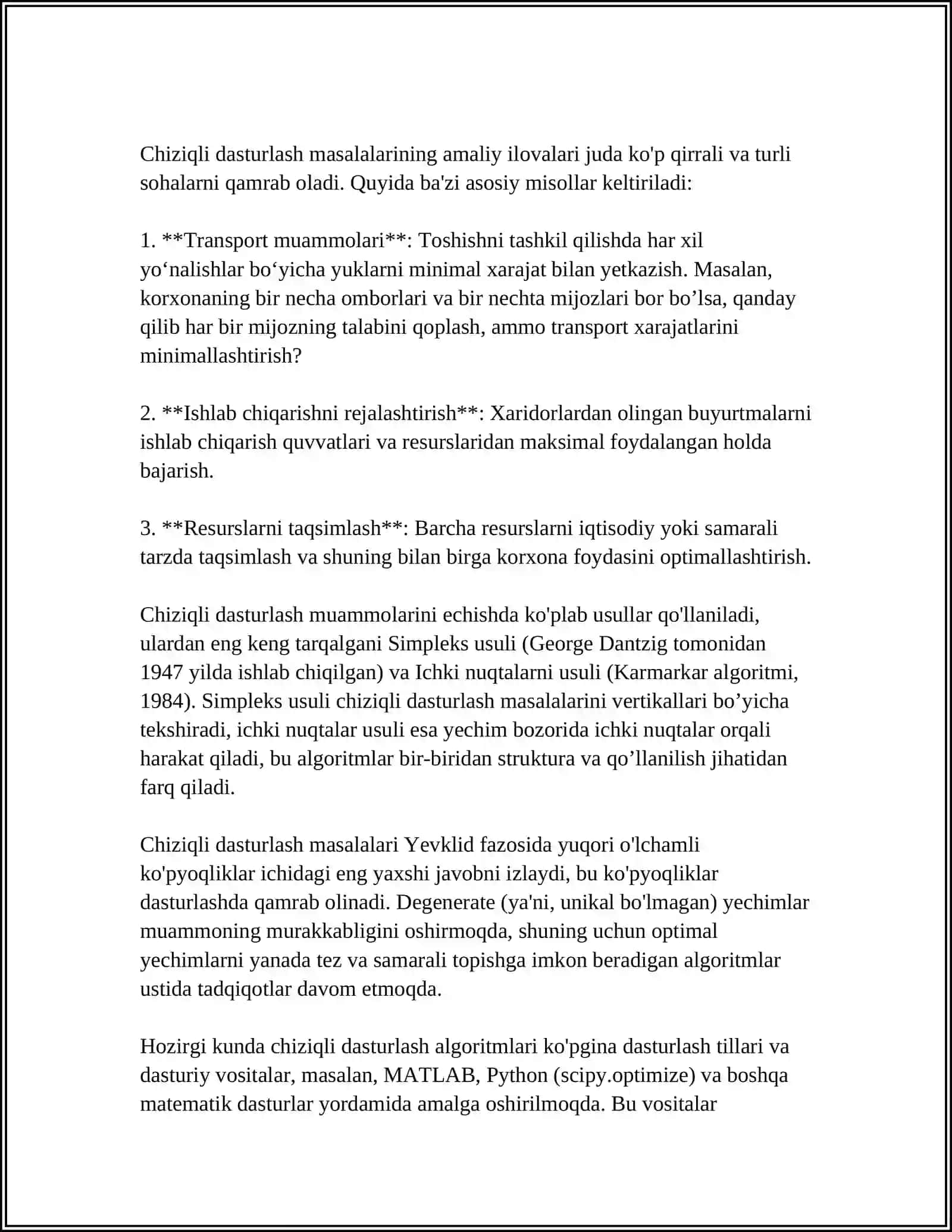 Chiziqli dasturlash 4