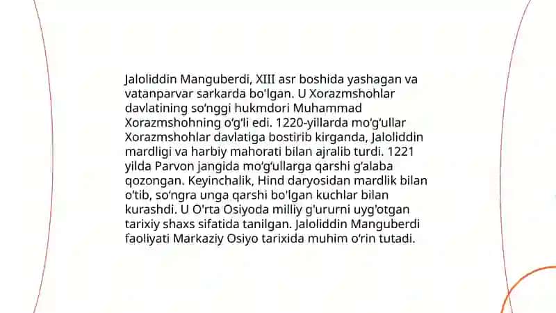 Jaloliddin Manguberdi - Vatan himoyachisi 4
